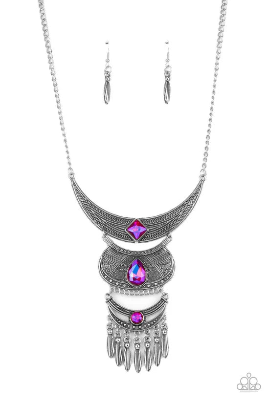 Paparazzi Necklace ~ Lunar Enchantment - Pink