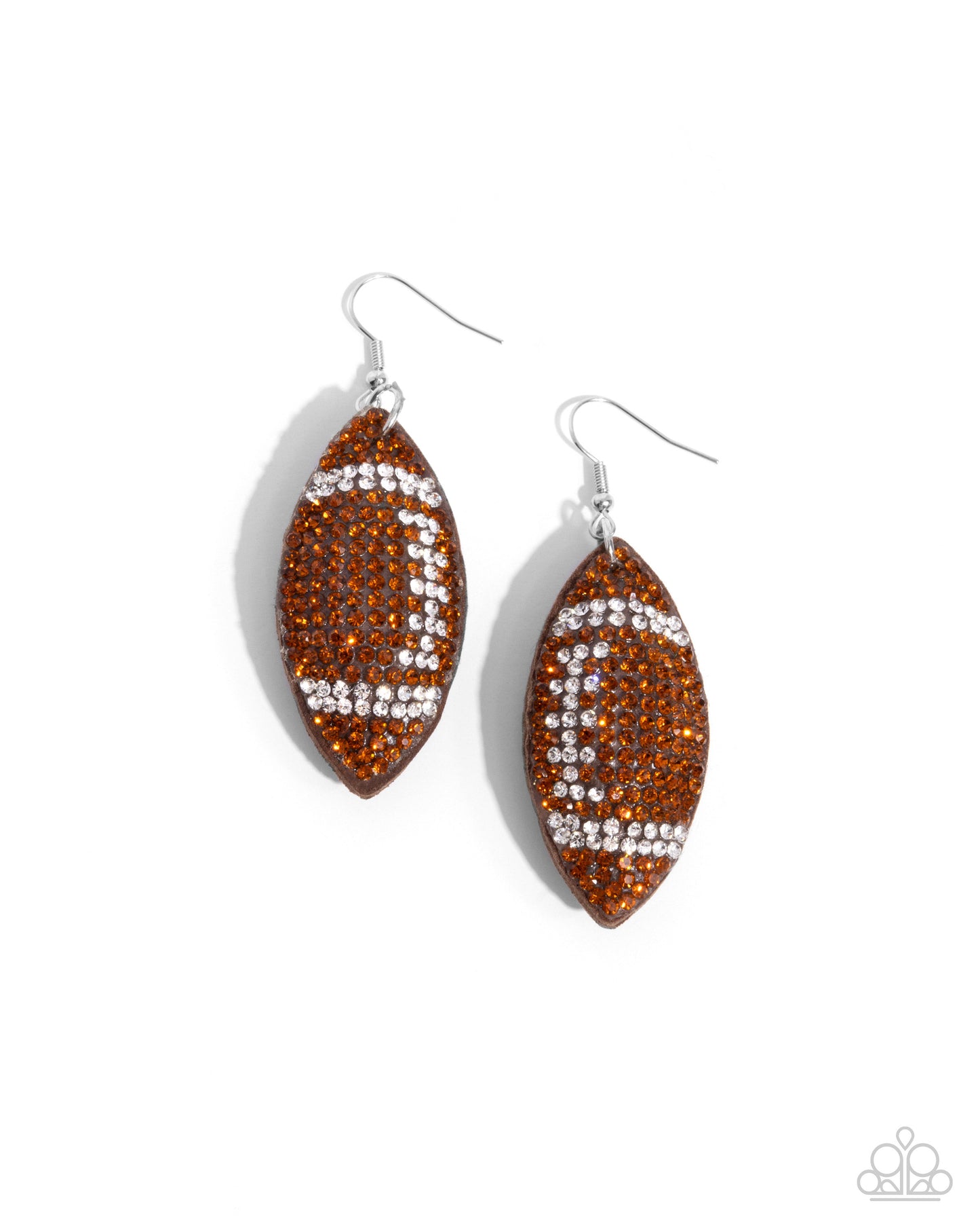 Thrilling Touchdown - Brown.      Cheer Captain- Black Paparazzi Earring Bundle.