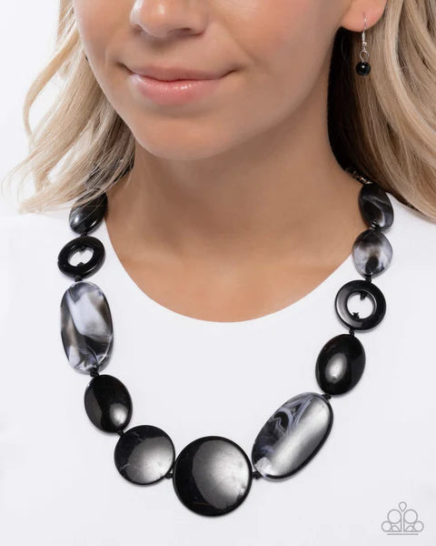 Show Them Who's GLOSS - Black Necklace