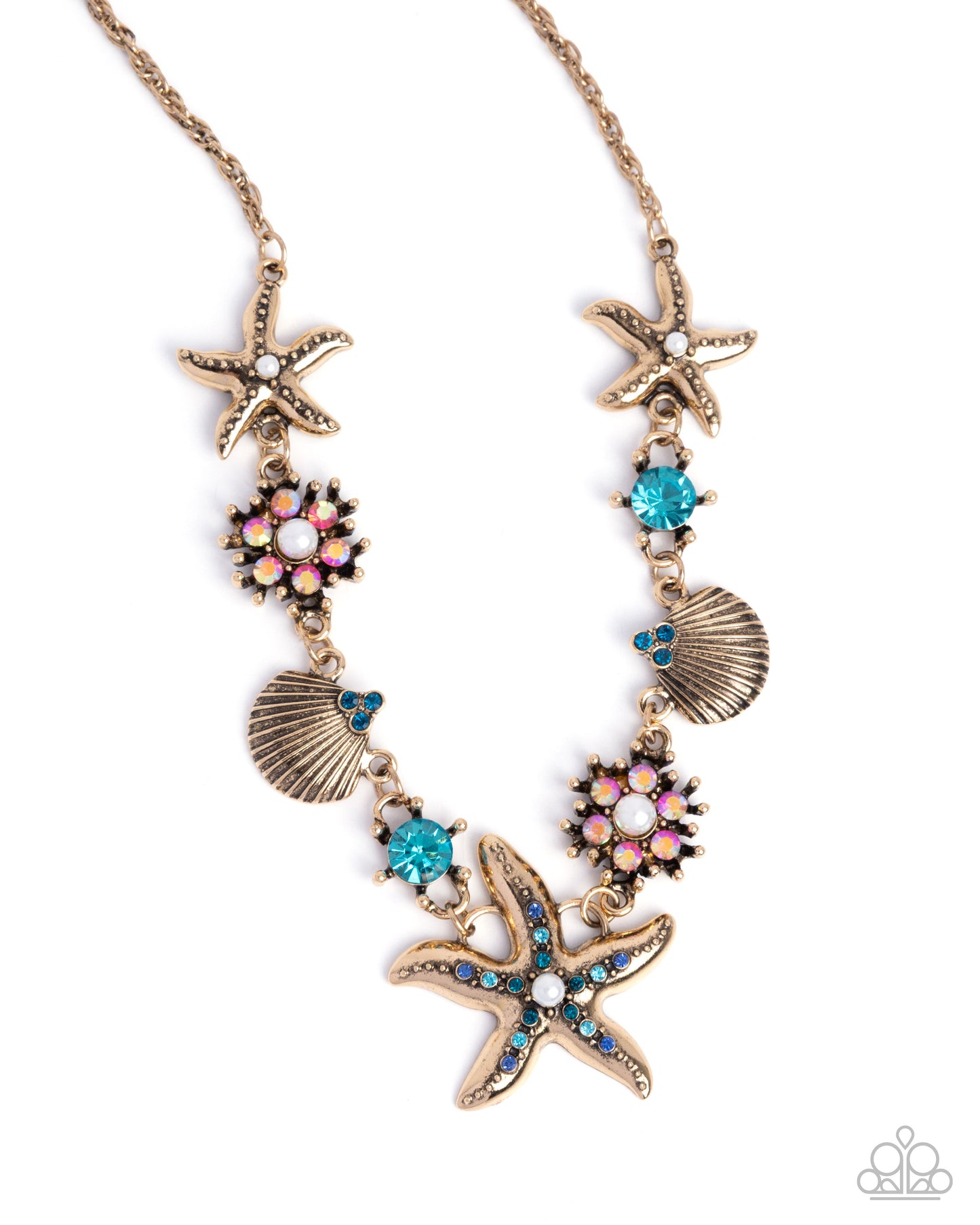 Complete Look  Necklace: "Starfish Song - Blue"