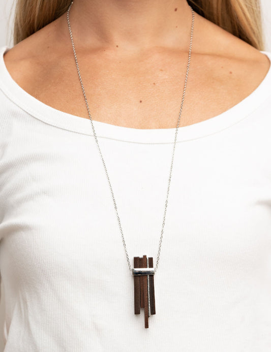 Cayman Castaway - Brown Necklace