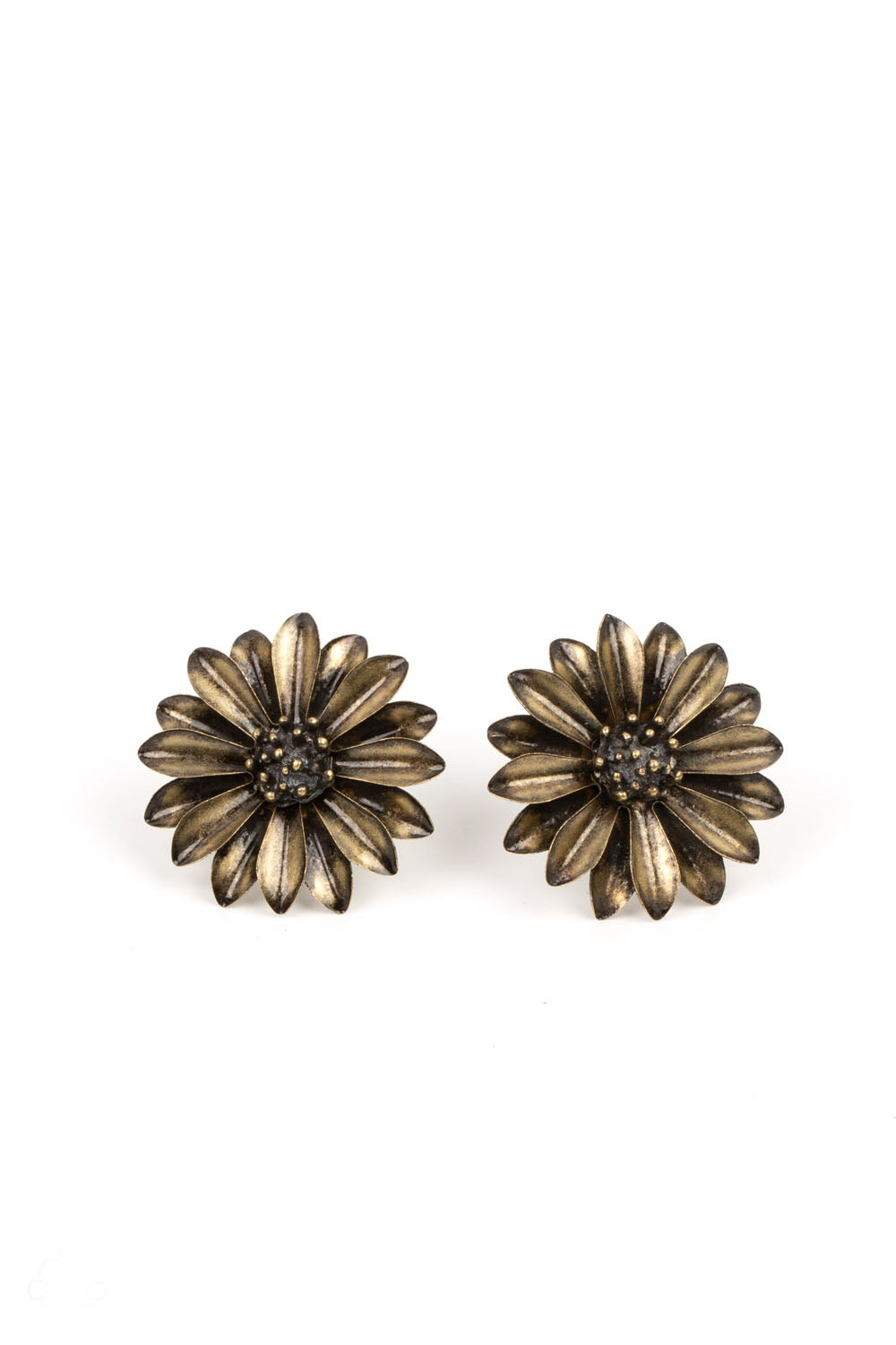 Daisy Dilemma - Brass Earrings