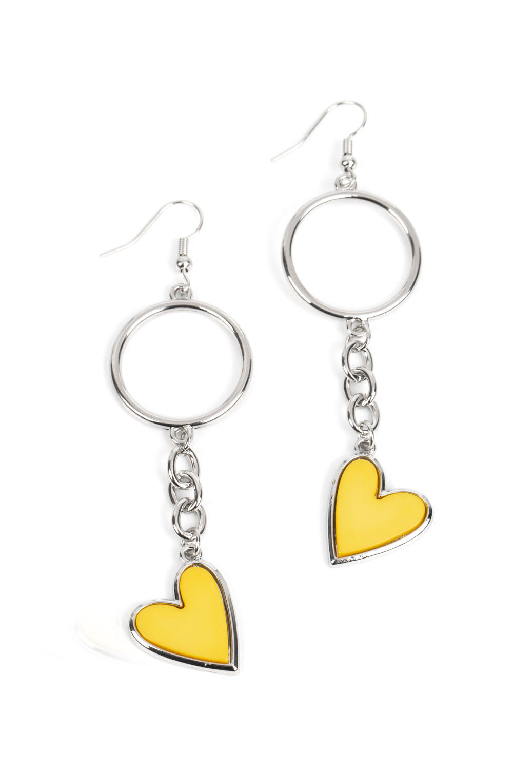 Don’t Miss a HEARTBEAT - Yellow Earrings