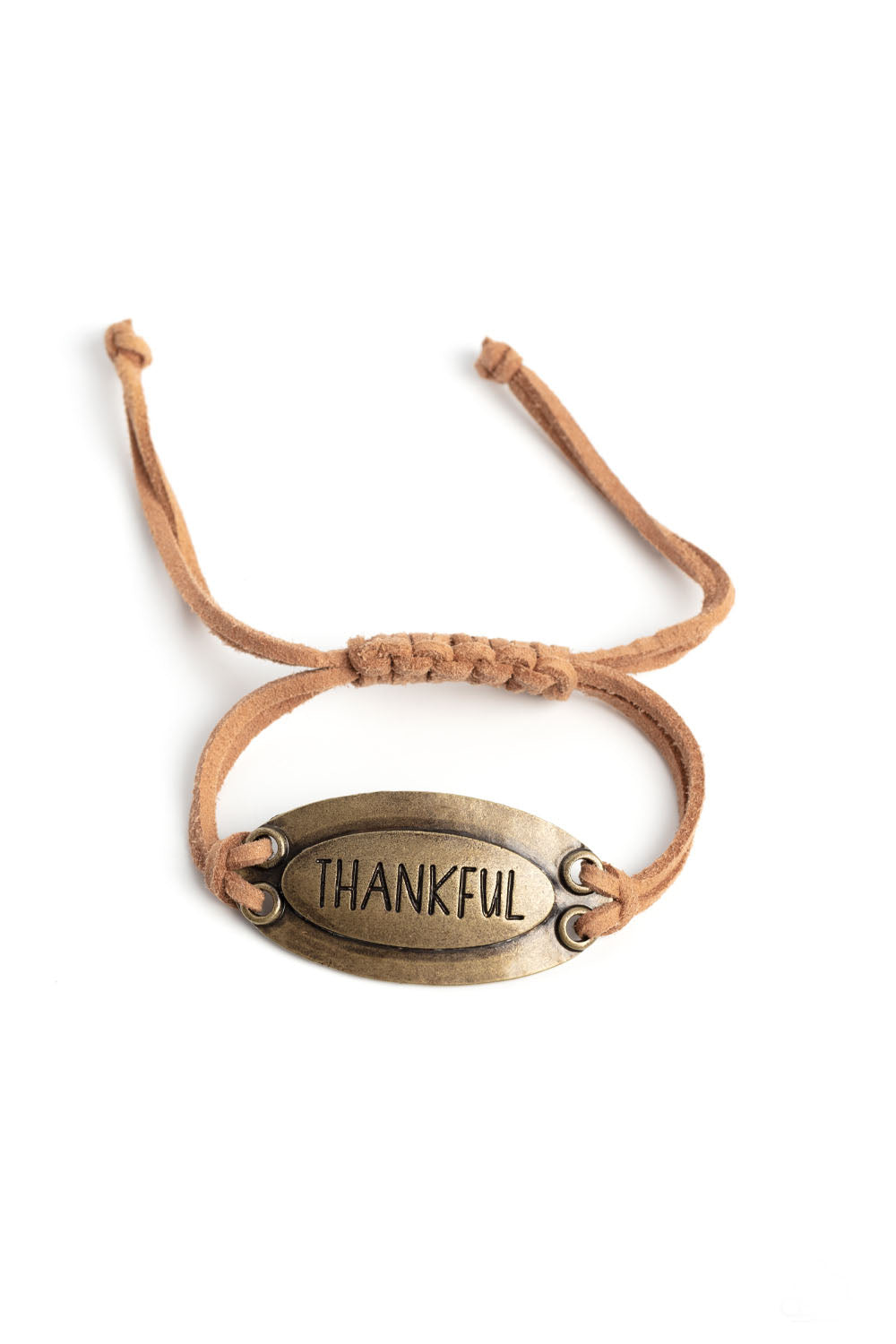 Thankful Tidings - Brass Bracelet