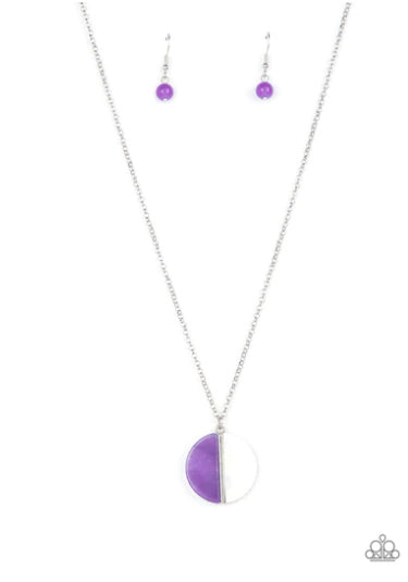 Elegantly Eclipsed - Purple Necklace